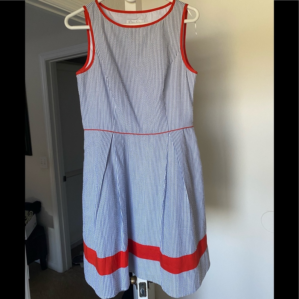 Jessica Simpson Seersucker Dress WITH POCKETS!